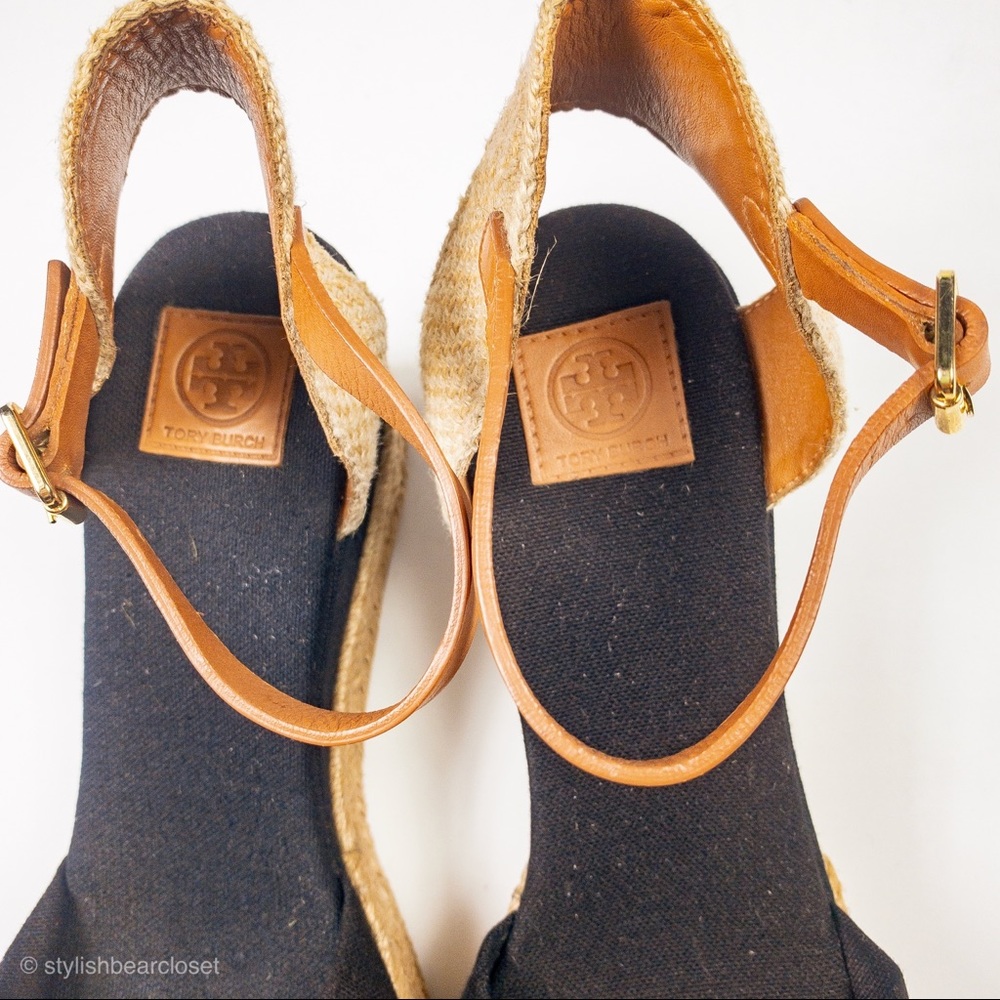 Tory Burch Platform Espadrilles Navy Light brown - Picture 5 of 8